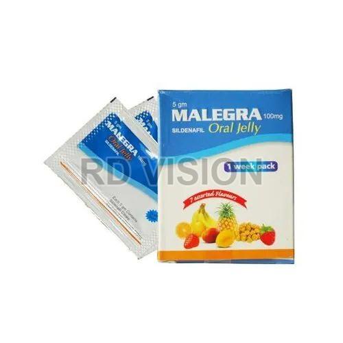 Malegra Oral Jelly, For Erectile Dysfunction, Packaging Size : 7x5gm Sachet
