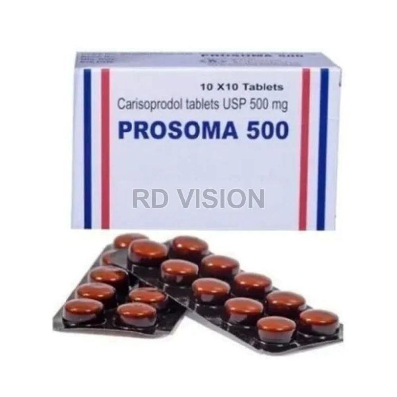 Prosoma 500mg tablets, Medicine Type : Allopathic