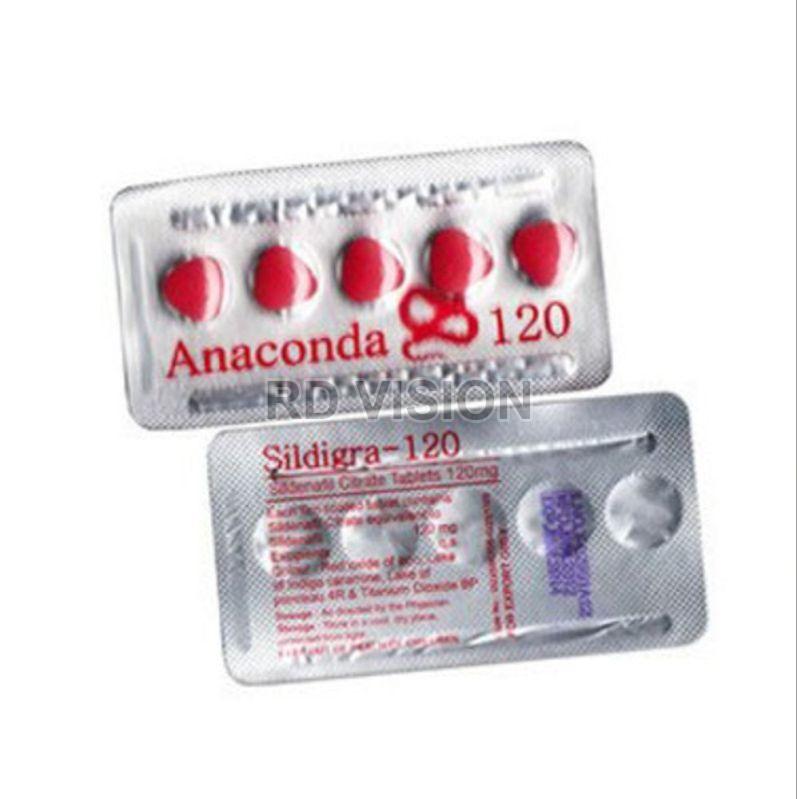 Sildigra 120mg Tablets, for Erectile Dysfunction, Packaging Type : Blister