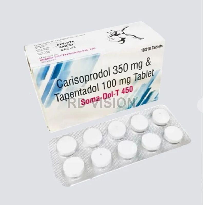 Somadol T 450mg Tablets, for Muscle Relaxer, Packaging Type : Blister