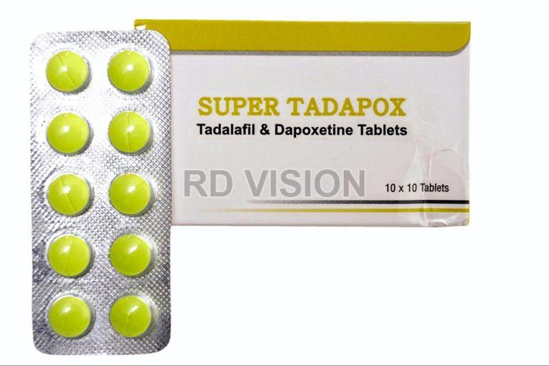 Super Tadapox Tablets, for Erectile Dysfunction, Medicine Type : Allopathic