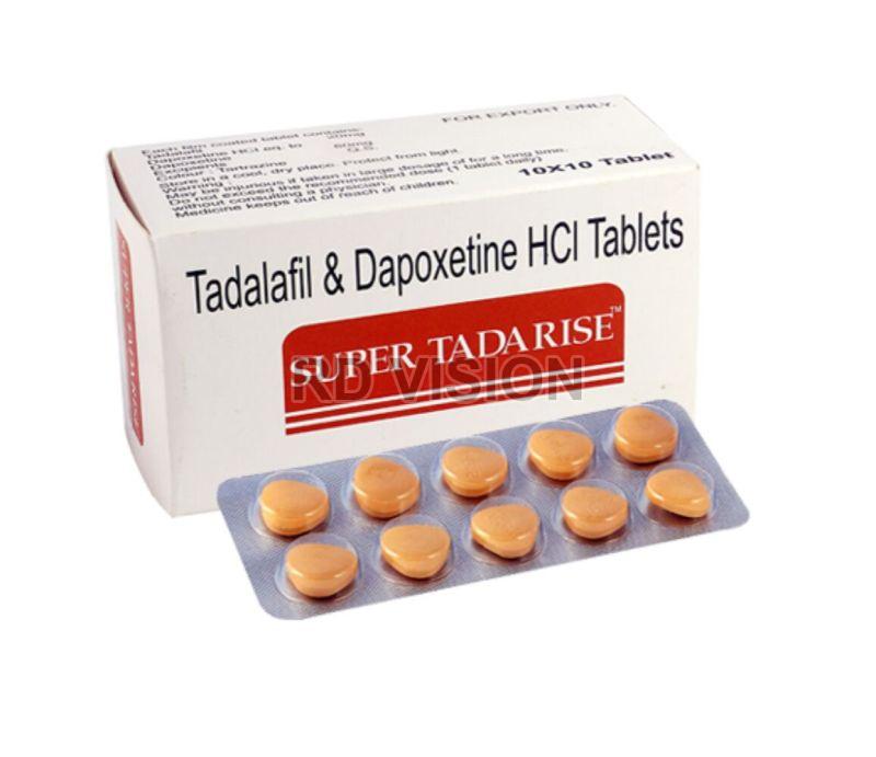 Super Tadarise Tablets, for Erectile Dysfunction, Medicine Type : Allopathic