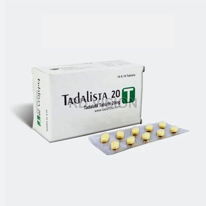 Tadalista 20mg Tablets, for Erectile Dysfunction, Shelf Life : 18 Months