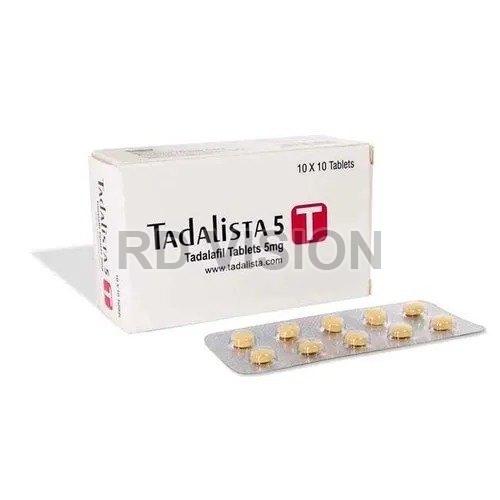 Tadalista 5mg Tablets, for Erectile Dysfunction, Medicine Type : Allopathic