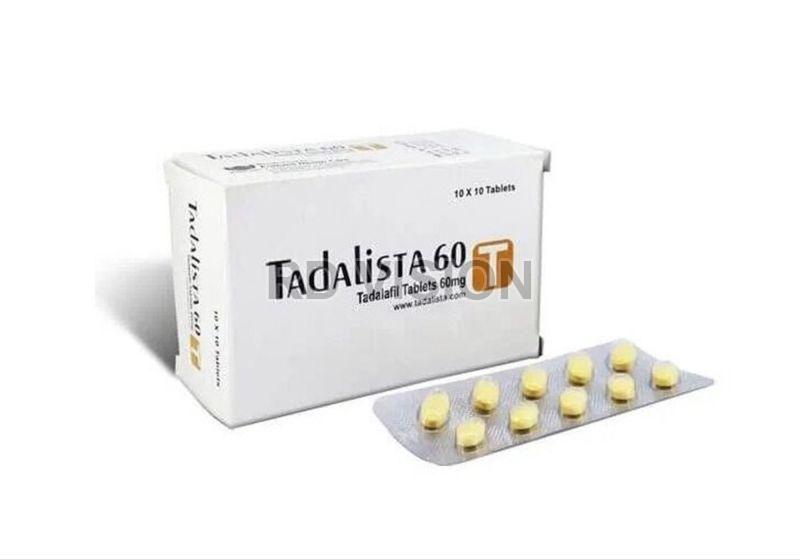 Tadalista 60mg Tablets, for Erectile Dysfunction, Medicine Type : Allopathic