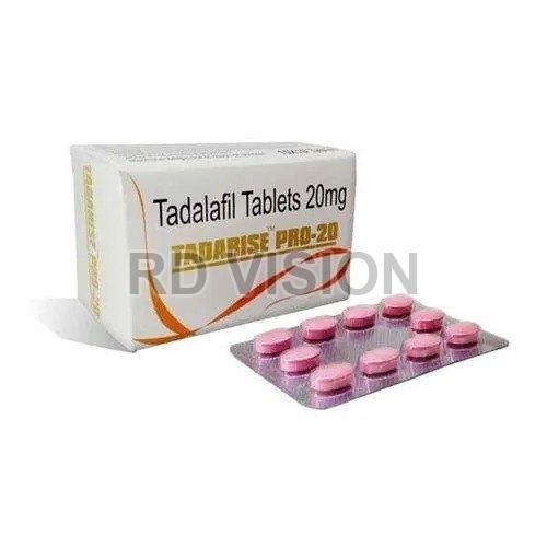 Tadarise Pro 20mg Tablets, for Erectile Dysfunction, Packaging Type : Blister