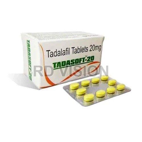 Tadasoft 20mg Tablets, for Erectile Dysfunction, Medicine Type : Allopathic