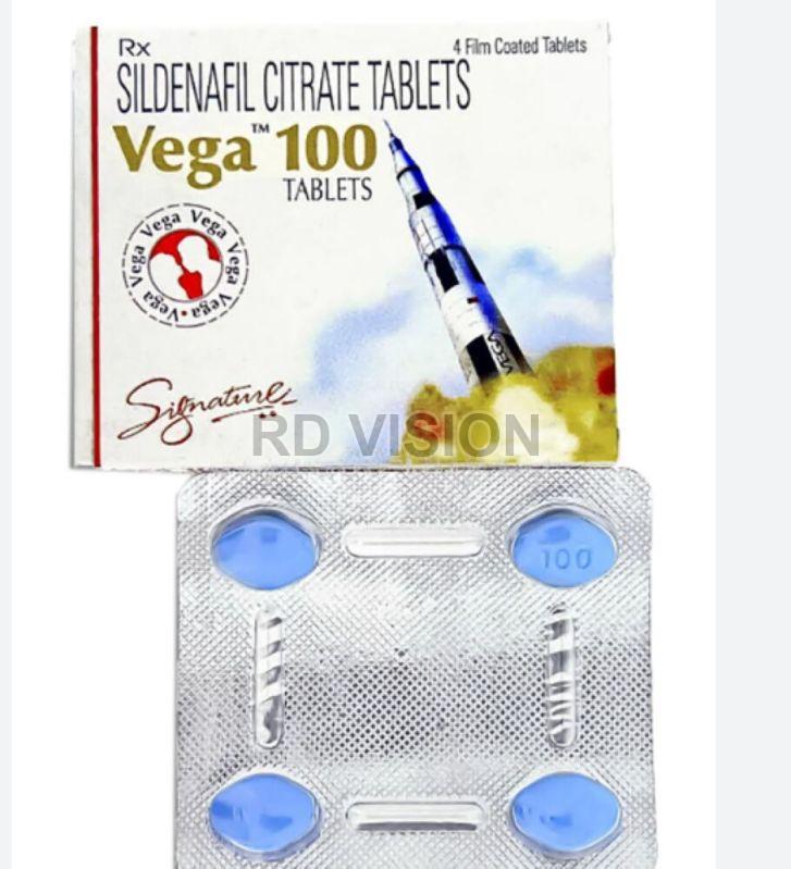 Vega 100mg Tablets, for Erectile Dysfunction, Medicine Type : Allopathic