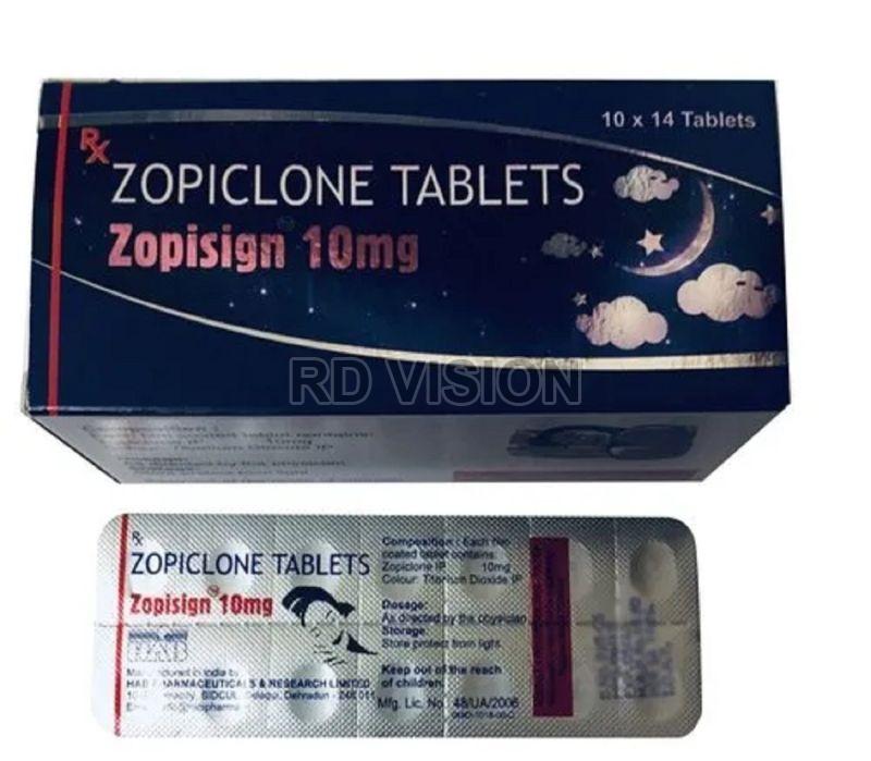 Zopisign 10mg Tablets, Packaging Type : Blister