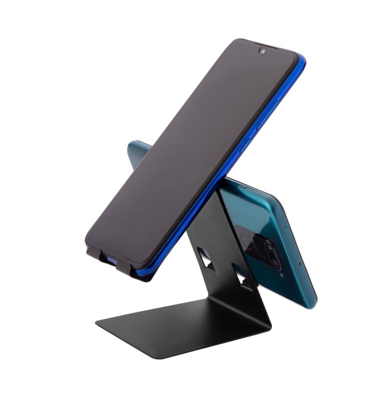 Polished Metal Mobile Stand, Packaging Type : Paper Box