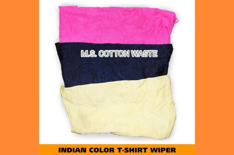 Full Sleeve Plain Simple Collar Rayon t shirt color rags, for Textiles, Home, Gender : Male