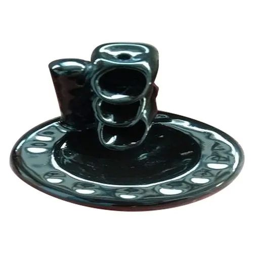 Black Resin Smoke Fountain Waterfall Incense Holder, for Home Decor, Size : 10x10x5cm