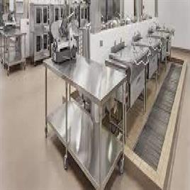 Silver Stainless Steel Polished Commercial Kitchen Setup