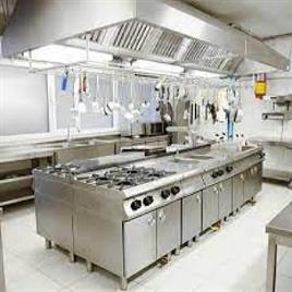 Polished Stainless Steel Industrial Kitchen Setup, Color : Silver