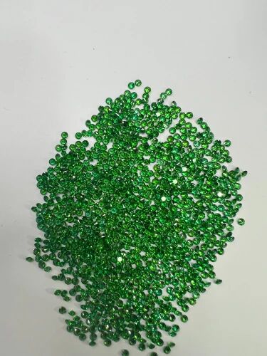 Green Round Cubic Zirconia