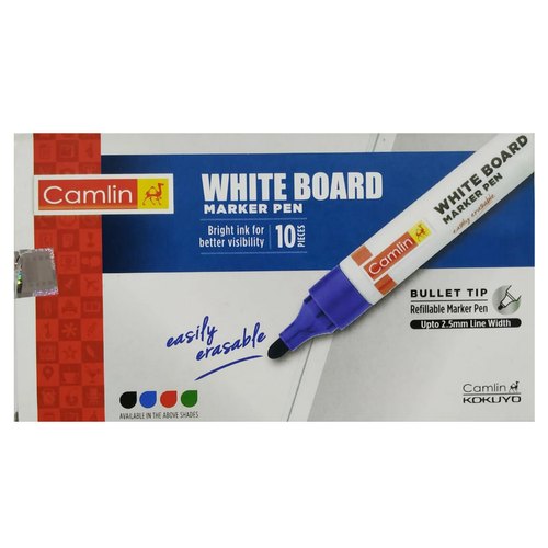 Camlin White Board Marker Pen, Ink Color : Black, Blue, Green, Red