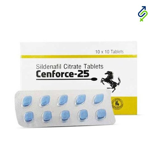 Cenforce 25mg Tablet, for Hospitals Clinic, Composition : Sildenafil Citrate