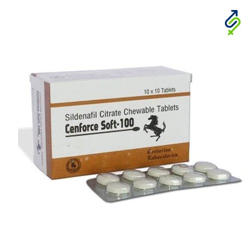 Cenforce Soft 100mg Tablet, for Hospital, Clinic, Purity : 99.9%
