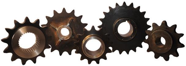 Black Polished Metal Special Sprockets, for Industrial Use, Machinery, Industrial, Shape : Round