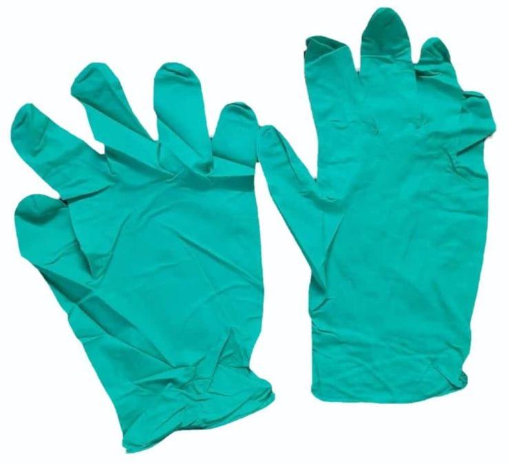 Bactocare 8 Gram Per Pcs Green Nitrile Gloves, For Examination
