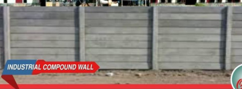 Polished Plain industrial concrete boundary wall, Feature : Durable, Quality Tested, Speedy Installation