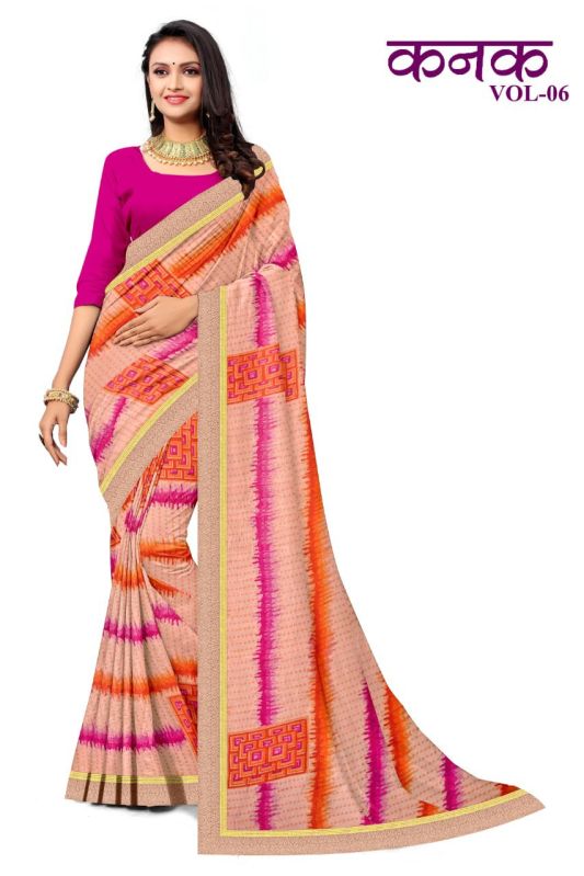 Printed Stitched Chiffon Sarees, Speciality : Easy Wash, Dry Cleaning, Anti-Wrinkle