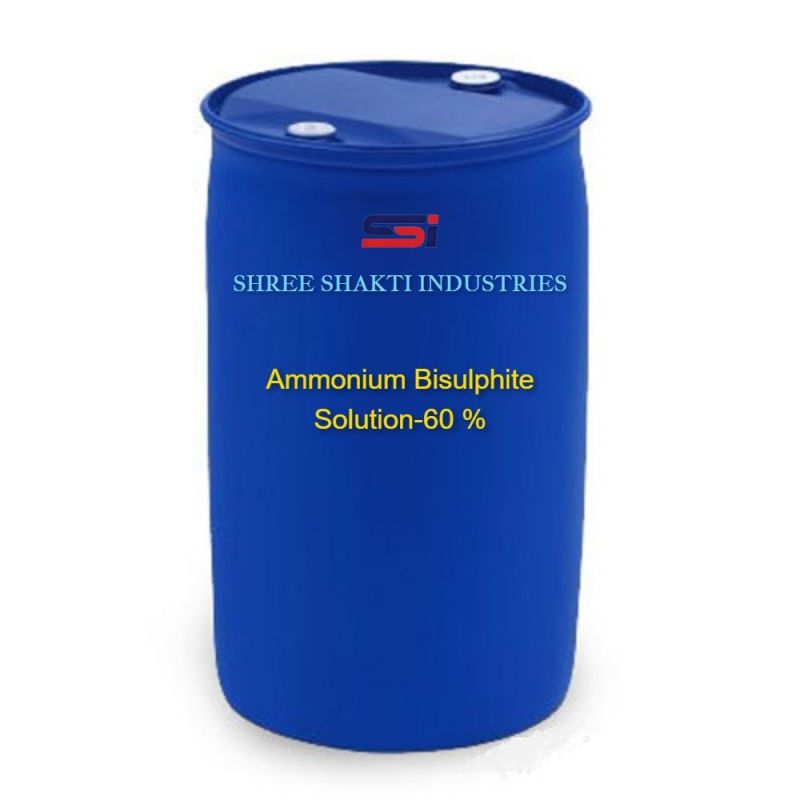 Ammonium Bisulphite Solution 60%, For Industrial, Packaging Type : Hdpe Drum