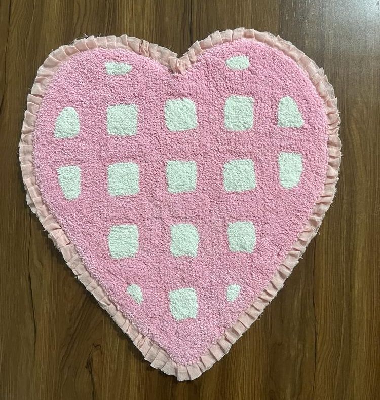 Multi Color Jute Heart Shaped Door Mats, for Office, Size : Standard