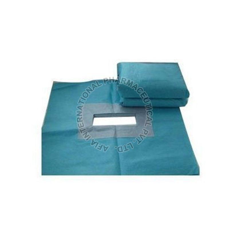 Blue 5 Layer SMS Adhesive Surgical Drape, for Ophthalmic, Size : 0-15 Cm, 160cms X 210cms (Large)