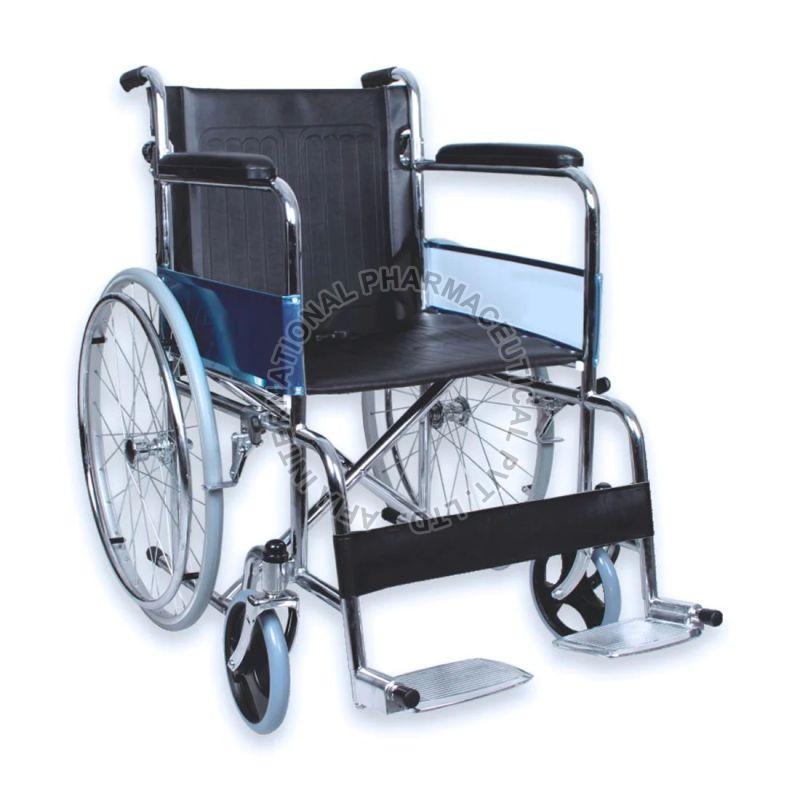 Automatic Easycare EC 809 Y Steel Wheelchair, for Hospital Use, Frame Material : Aluminum, Iron, Metal