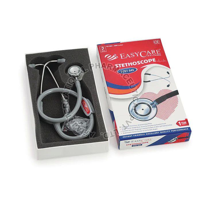 Easycare EC ST045 Deluxe Cardiology Stethoscope, for Clinic, Hospital, Nursing Home, Chest Piece Material : Aluminium