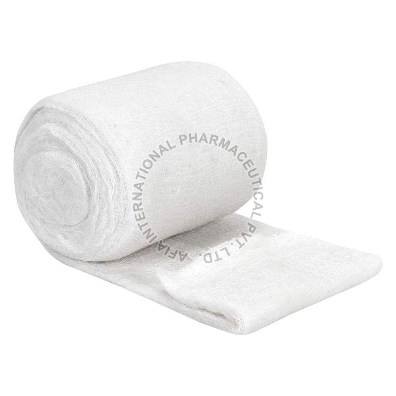 Creamy-white Plain Cotton Gamjee Roll, For Clinic, Hospital, Width : 10cm, 15cm