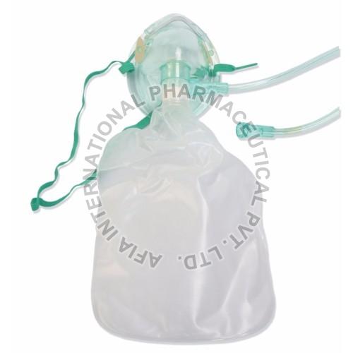 Plain PVC high concentration oxygen mask, for Clinical Use, Hospital Use, Size : Adult