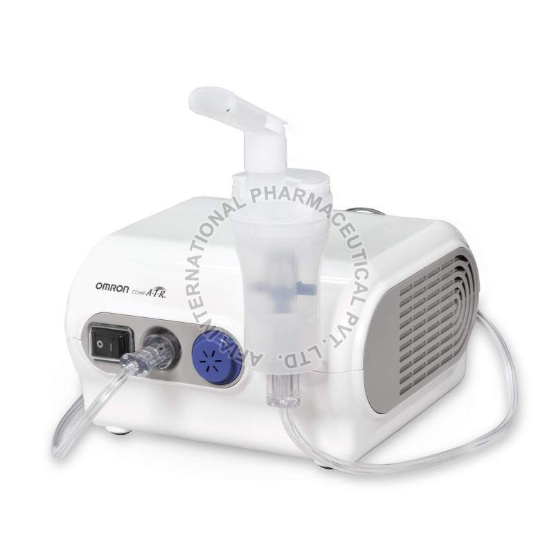 220V Omron NE C28 Compressor Nebulizer, for Clinical Purpose, Hospital, Packaging Type : Box