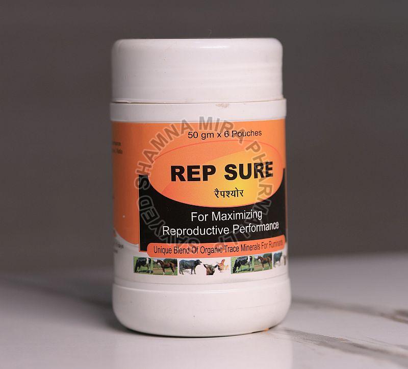 Powder Rep Sure Reproductive Performance Enhancer, for Veterinary, Purity : 100%