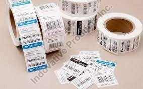 White Plastic Polypropylene Label, for Promotion Use, Packaging Type : Roll