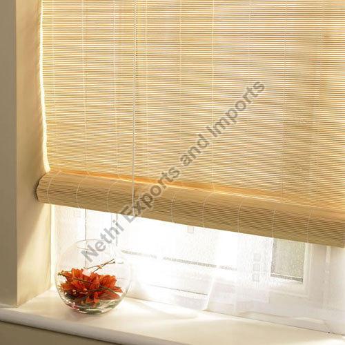 Yellow Bamboo Blinds, For Window Covering, Width : 40-50inch