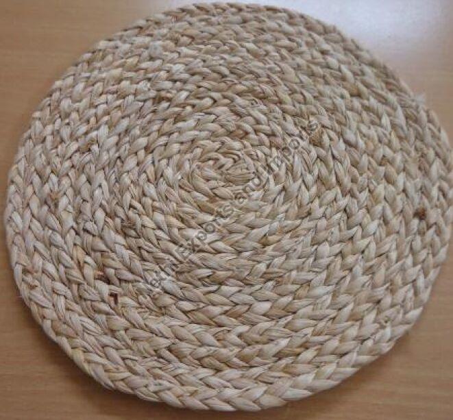 Banana Fiber Mat, Shape : Round