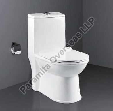 White OPC 25 One Piece Closet, for Toilet Use, Feature : With PP Seat Cover, With UF Seat Cover