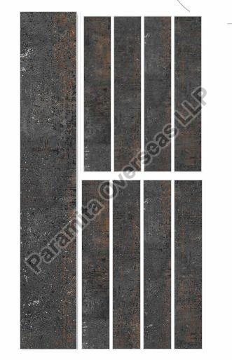 EDA Nero Wooden Strip Ceramic Tiles, Size : 200x1200 mm