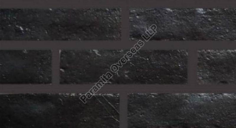 Black Rectangular Graphite Elevation Brick Tiles, for Wall