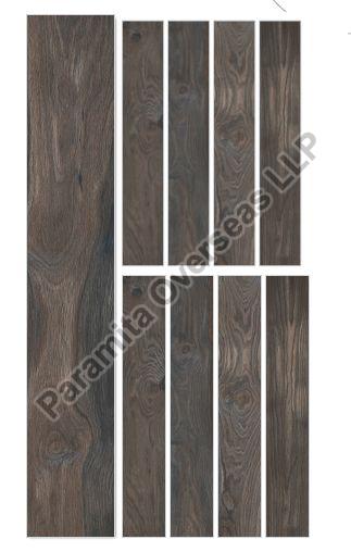 UNA Gris Wooden Strip Ceramic Tiles