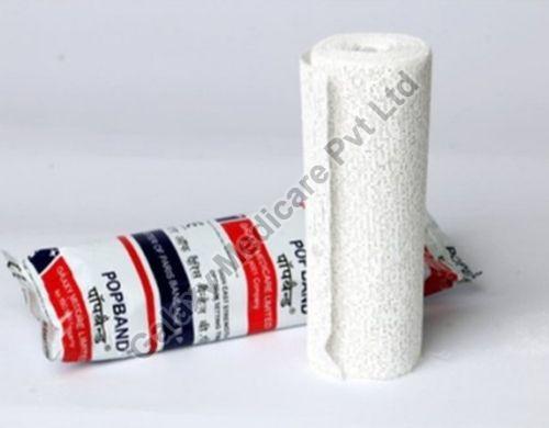 White Popband Orthopedic Bandage, for Clinical, Hospital, Personal, Size : All Sizes
