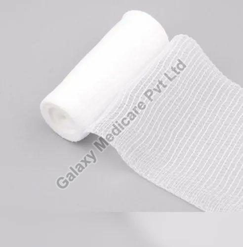 White Cotton Rolled Gauze Bandage, for Clinical, Hospital, Size : All Sizes