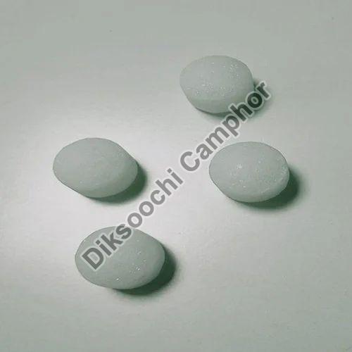 Round 5g White Camphor Tablet, for Worship, Packaging Type : Plastic Packet