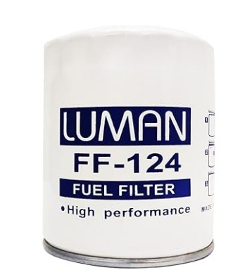 Luman White Mild Steel FF-124 Fuel Filter, for Automobile, Packaging Type : Corrugated Box