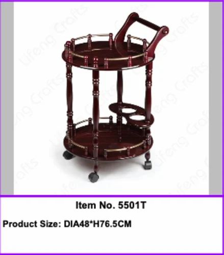 5501T Wooden Serving Trolley, Feature : Easily Cleaned, Easy Moveable