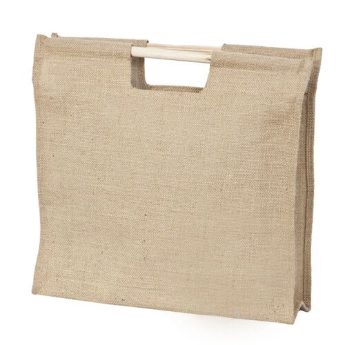 Plain Jute Wooden Handle Bag, Specialities : Durable, High Quality