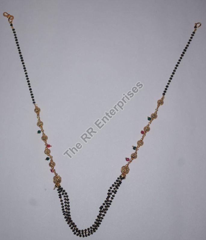 Brass Double Chain Mangalsutra Without Pendant, Size : Standard