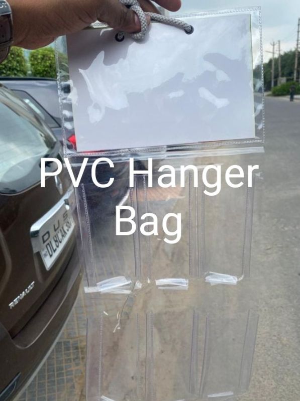 Plain Pvc Hanger Bags, For Packaging, Size : Standard